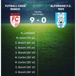 Futball Cava Ronco – Alfonsine 9-0